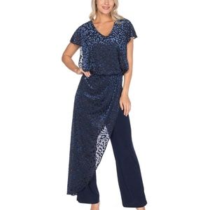 Last Tango Jumpsuit With Leopard Burnout Overlay